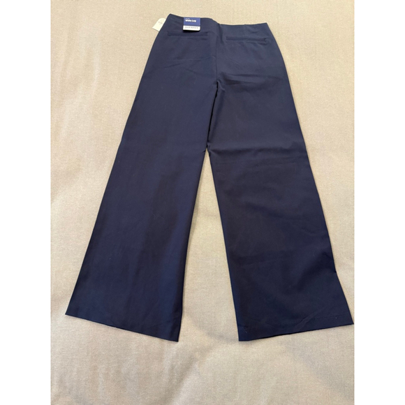 Old Navy High-Waisted Pixie Super Wide-Leg pull-on Pants size M Navy NWT's - Picture 3 of 10